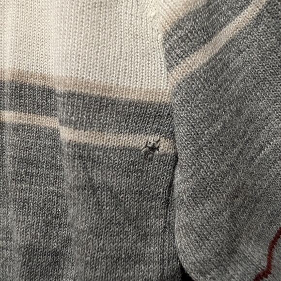 70s / 80s Striped Collared Long Sleeve Polo Shirt - Picture 4 of 6